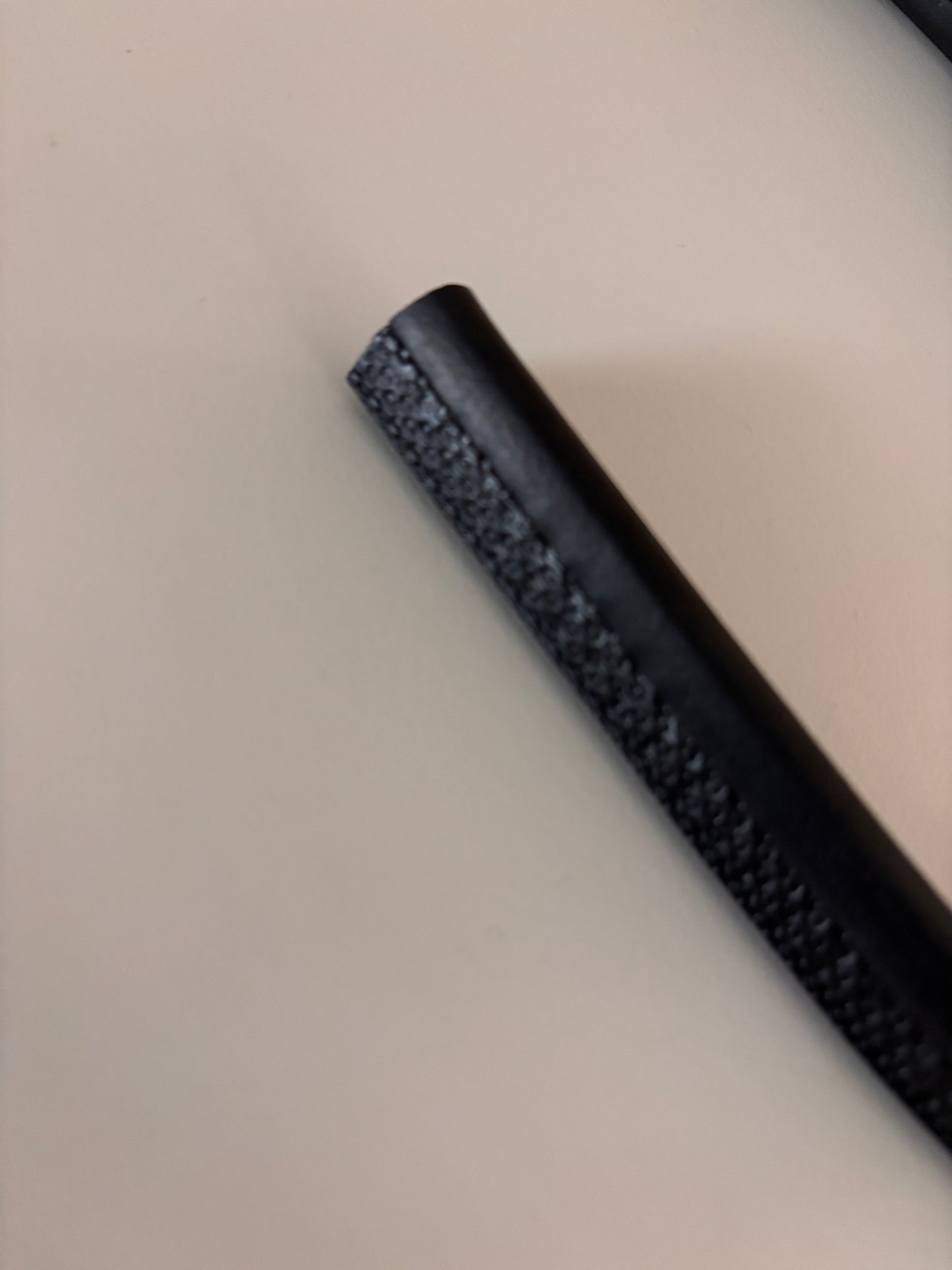 Klemprofiel pvc/rubber 1-2 mm kraal incl. uitloop deel (kaprubber)